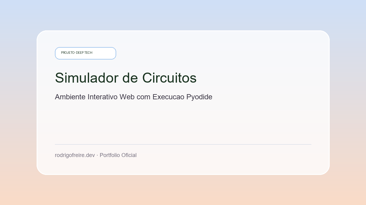 Simulação de circuito com resposta instantânea de sensores