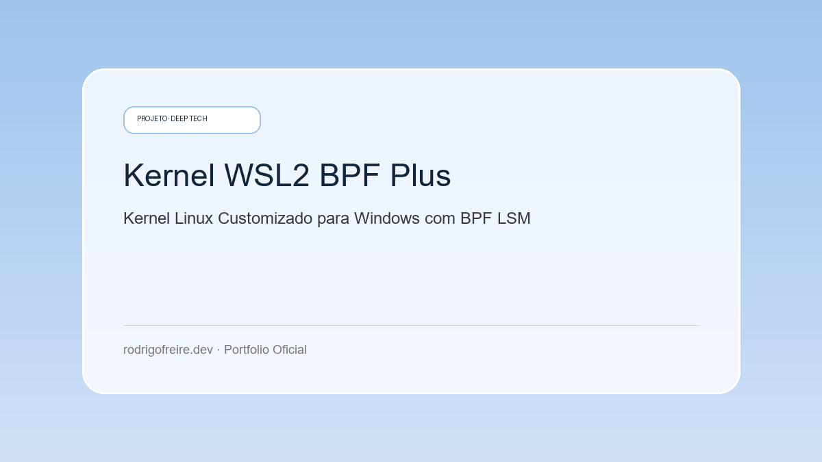 Kernel WSL2 BPF Plus Hero